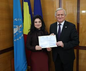 Dr. Tatiana Malcova si Acad. Ion Tighineanu